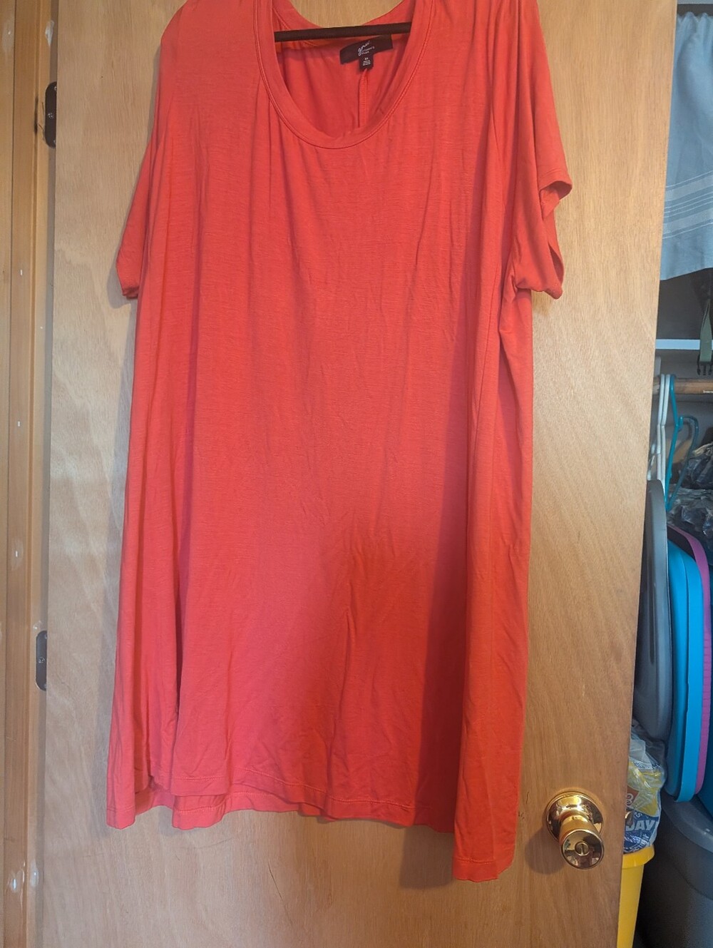 GNW Coral-Red Midi Dress